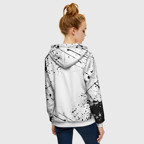 Женская толстовка на молнии МЕЛИОДАС 7 СМЕРТНЫХ ГРЕХОВ / 3D-Белый – фото 4