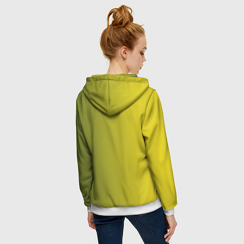 Женская толстовка на молнии Shrek is Yelling / 3D-Белый – фото 4