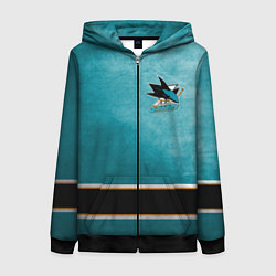 Женская толстовка на молнии San Jose Sharks