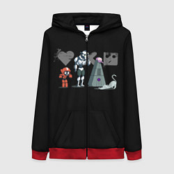 Женская толстовка на молнии Любовь, Смерть & Роботы