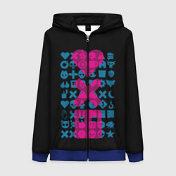 Женская толстовка на молнии Любовь Смерть Роботы