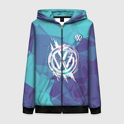 Женская толстовка на молнии VOLKSWAGEN