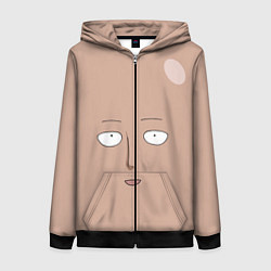 Женская толстовка на молнии Сайтама One-Punch Man