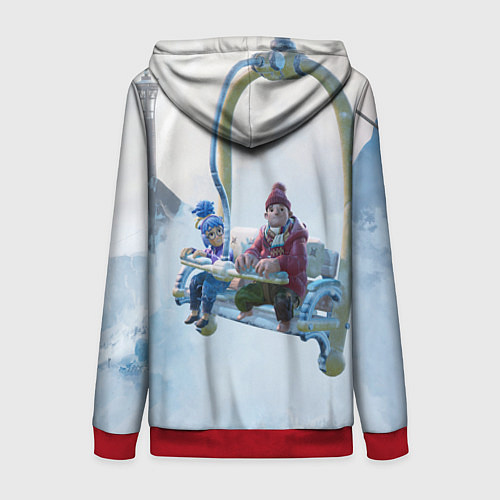 Женская толстовка на молнии It Takes Two Коди и Мэй / 3D-Красный – фото 2