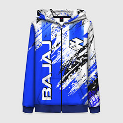Толстовка на молнии женская BAJAJ БАДЖАДЖ МОТОСПОРТ, цвет: 3D-синий