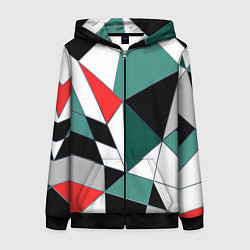 Женская толстовка на молнии Абстрактный геометрический