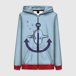 Толстовка на молнии женская Soft & Wet JoJo, цвет: 3D-красный