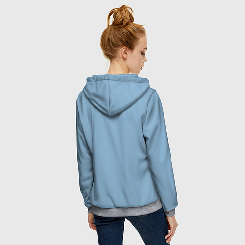 Женская толстовка на молнии Солнечный шар / 3D-Меланж – фото 4