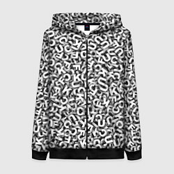 Толстовка на молнии женская Буквы UKFC, цвет: 3D-черный