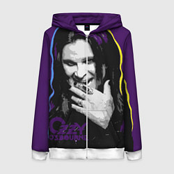 Женская толстовка на молнии Ozzy Osbourne, Оззи Осборн
