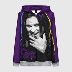 Женская толстовка на молнии Ozzy Osbourne, Оззи Осборн