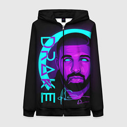 Толстовка на молнии женская Drake, цвет: 3D-черный