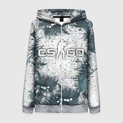Толстовка на молнии женская CS GO - Контра, цвет: 3D-меланж