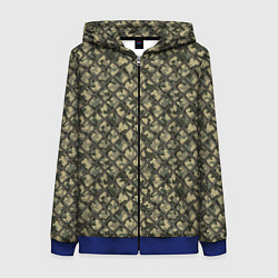 Толстовка на молнии женская Рыбак, цвет: 3D-синий