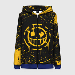 Женская толстовка на молнии ONE PIECE PIRATES ВАН ПИС ПИРАТЫ ЖЁЛТЫЙ