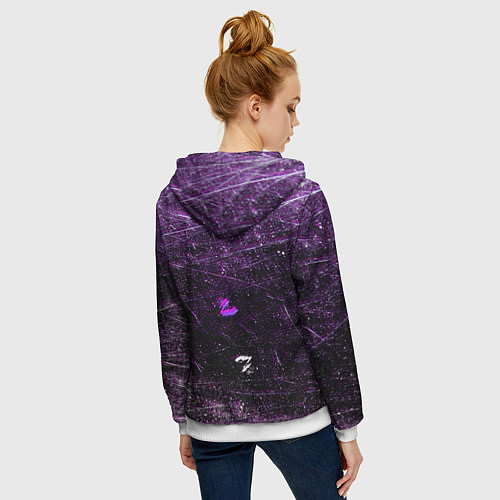 Женская толстовка на молнии Cyberpunk Samurai Anime / 3D-Белый – фото 4