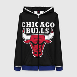 Женская толстовка на молнии B C Chicago Bulls