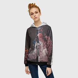 Толстовка на молнии женская Paul de Technoir, цвет: 3D-черный — фото 2