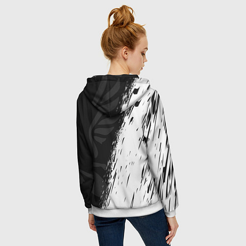 Женская толстовка на молнии ТОКИЙСКИЕ МСТИТЕЛИ WALHALLA КЛАН / 3D-Белый – фото 4