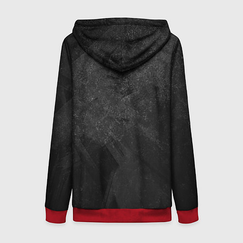 Женская толстовка на молнии BERSERK LOGO GRUNGE / 3D-Красный – фото 2