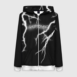 Женская толстовка на молнии GHOSTEMANE Lightning Гостмейн Молния Надпись