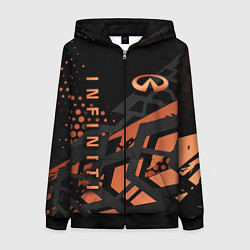 Женская толстовка на молнии Infiniti Инфинити