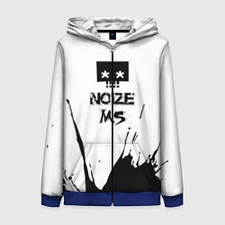 Толстовка на молнии женская Noize MC Нойз МС 1, цвет: 3D-синий