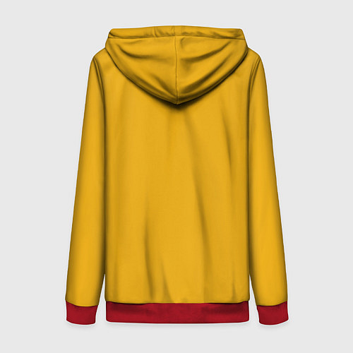 Женская толстовка на молнии Mr Beast Pixel Art / 3D-Красный – фото 2