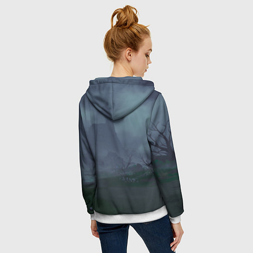 Женская толстовка на молнии Рэйзор Razor в примогеме, Genshin Impact Геншин им / 3D-Белый – фото 4