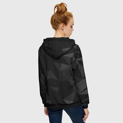 Женская толстовка на молнии Infiniti Инфинити / 3D-Черный – фото 4