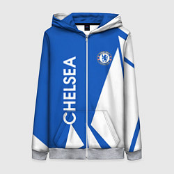 Толстовка на молнии женская Челси спорт, цвет: 3D-меланж