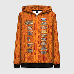 Женская толстовка на молнии Сакатекас Мексика