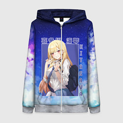 Толстовка на молнии женская Marin Kitagawa: Heaven Art, цвет: 3D-меланж