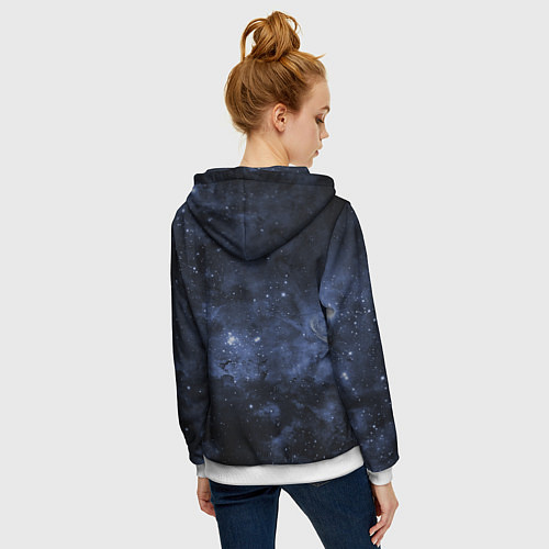 Женская толстовка на молнии Dune: Spice Wars песчаные дюны и рука с базой / 3D-Белый – фото 4