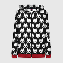 Толстовка на молнии женская Stray Pattern, цвет: 3D-красный