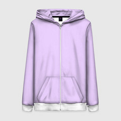 Толстовка на молнии женская Цифровая лаванда 2023, цвет: 3D-белый