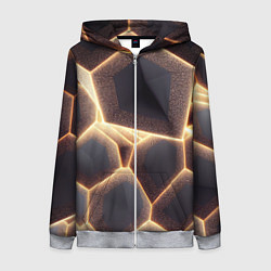 Женская толстовка на молнии Сотовая лава