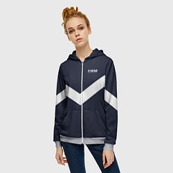 Толстовка на молнии женская Always in sports - FIRM, цвет: 3D-меланж — фото 2