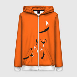 Женская толстовка на молнии Рыжая лисица