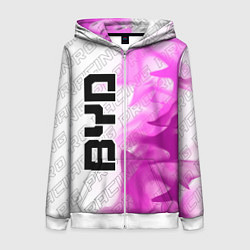 Толстовка на молнии женская BYD pro racing: по-вертикали, цвет: 3D-белый
