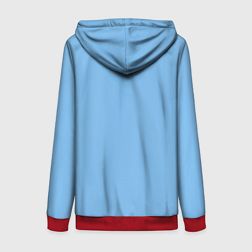 Женская толстовка на молнии Карасьь из Фортнайт / 3D-Красный – фото 2