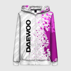 Толстовка на молнии женская Daewoo pro racing: по-вертикали, цвет: 3D-белый