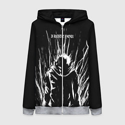 Женская толстовка на молнии Итадори в ярости - Магическая битва