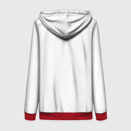 Женская толстовка на молнии Армения моя Букварь / 3D-Красный – фото 2