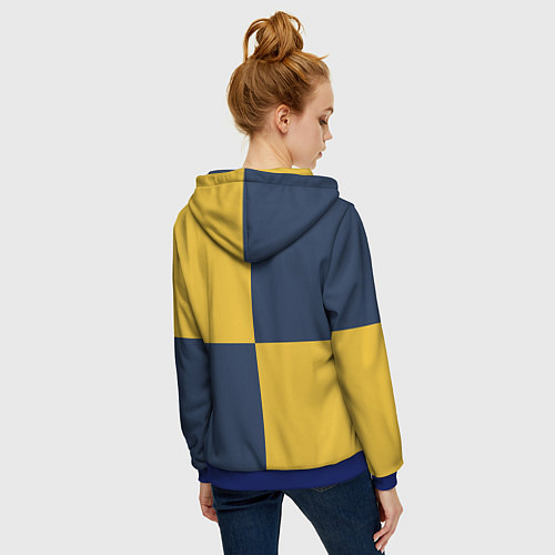 Женская толстовка на молнии Футбольный клуб Сочи / 3D-Синий – фото 4