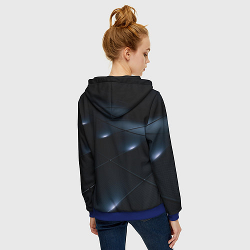 Женская толстовка на молнии Depeche Mode - Мартин и Дэйв / 3D-Синий – фото 4