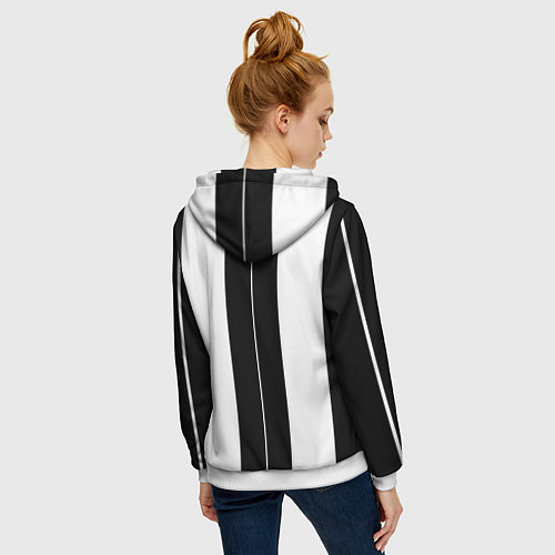 Женская толстовка на молнии Juventus collection / 3D-Белый – фото 4