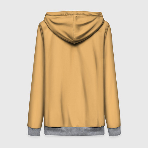 Женская толстовка на молнии Let there be peace / 3D-Меланж – фото 2