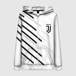 Толстовка на молнии женская Juventus sport geometry, цвет: 3D-белый