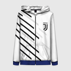Толстовка на молнии женская Juventus sport geometry, цвет: 3D-синий